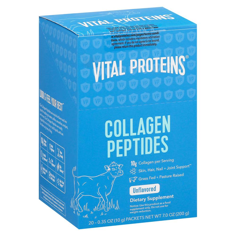 Vital Proteins Unflavored Collagen Peptides 10 g (20 ct x 0.35 oz)