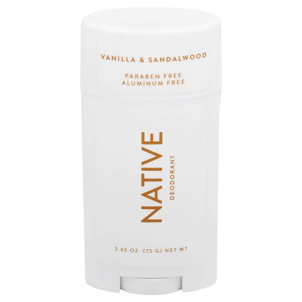 Native Deodorant, Vanilla-Sandalwood (2.65 oz)