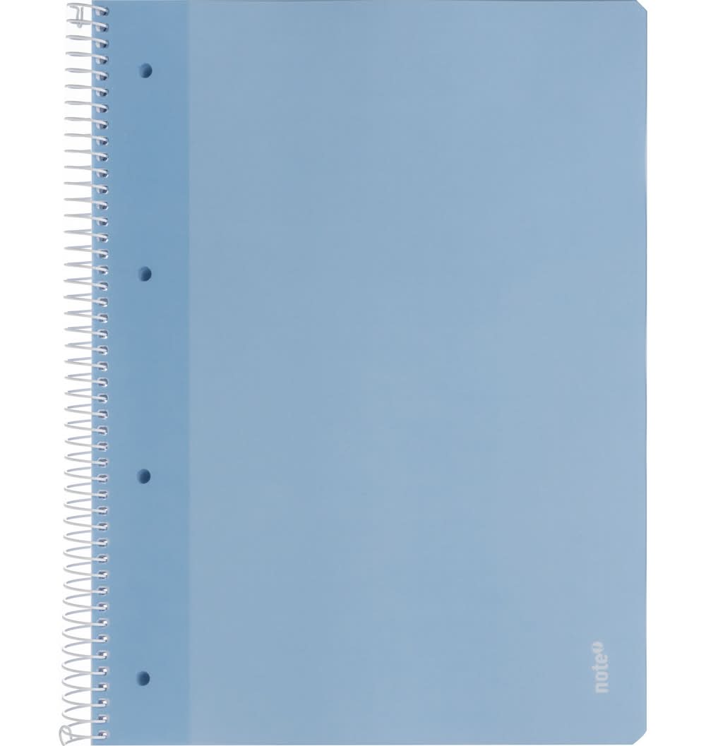 Caderno Espiral A4 Quadriculado 100 Folhas 70g Azul Claro Note!