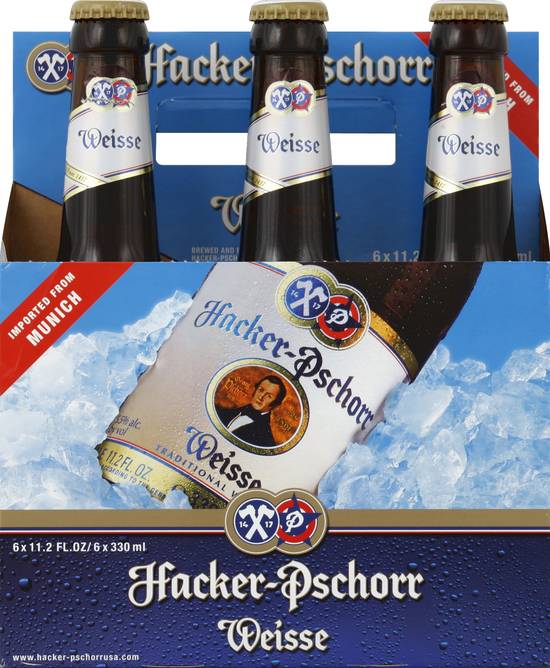 Hacker-Pschorr Weisse German Wheat Beer (6 ct, 11.2 fl oz)