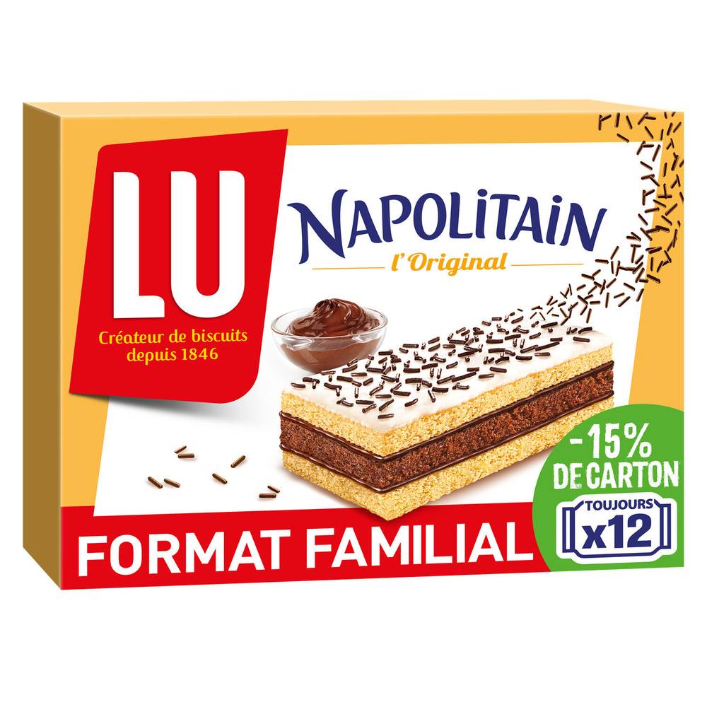 Lu - Gâteaux au chocolat l'original napolitain (12 pièces)