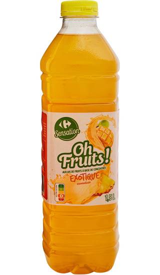 Boisson aux fruits Tropical OASIS : le pack de 12 canettes de 15cl à Prix  Carrefour