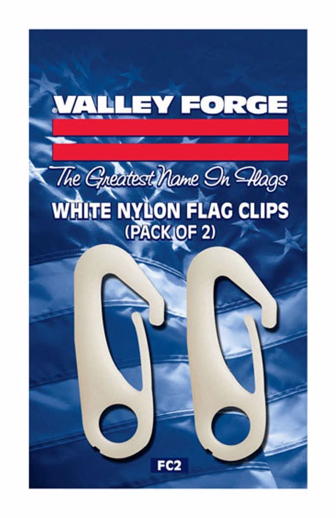 Valley Forge 0.5 In. L Nylon Flag Pole Snap Clips