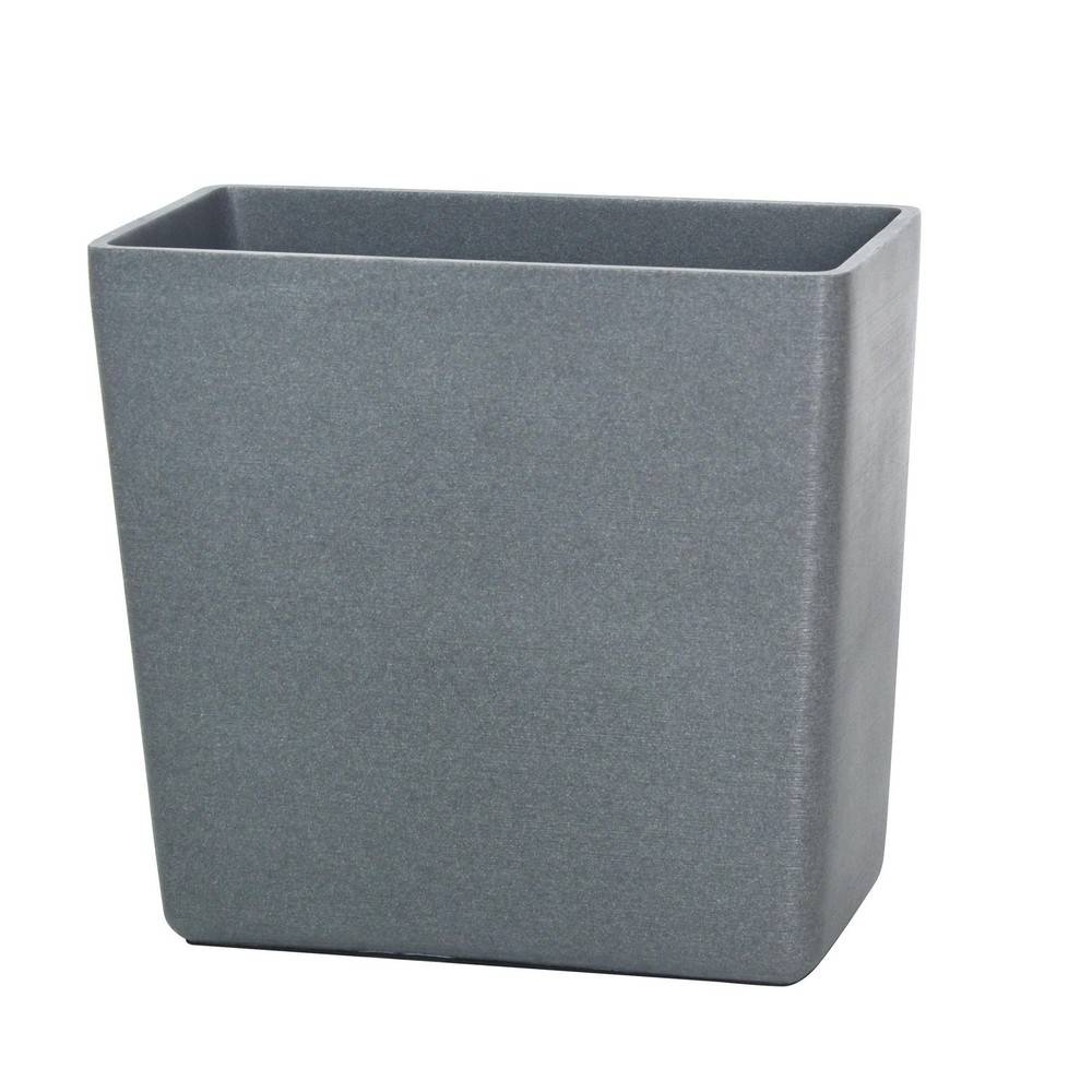 Hometrends Faux Slate Waste Basket Grey