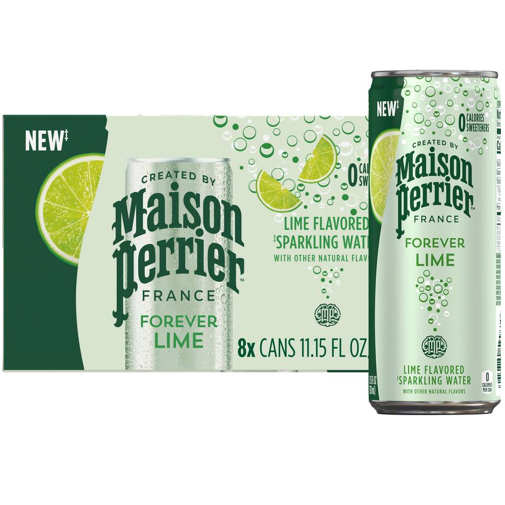 Maison Perrier Sparkling Water, Lime (8 x 12 oz)