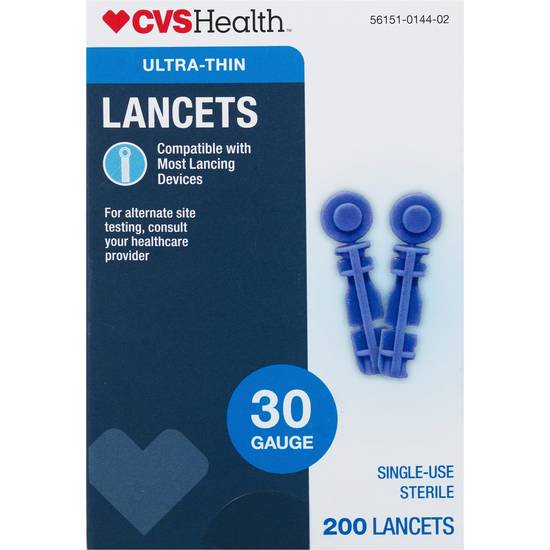 CVS Health Ultra Thin 30 Gauge Lancets, 200 CT