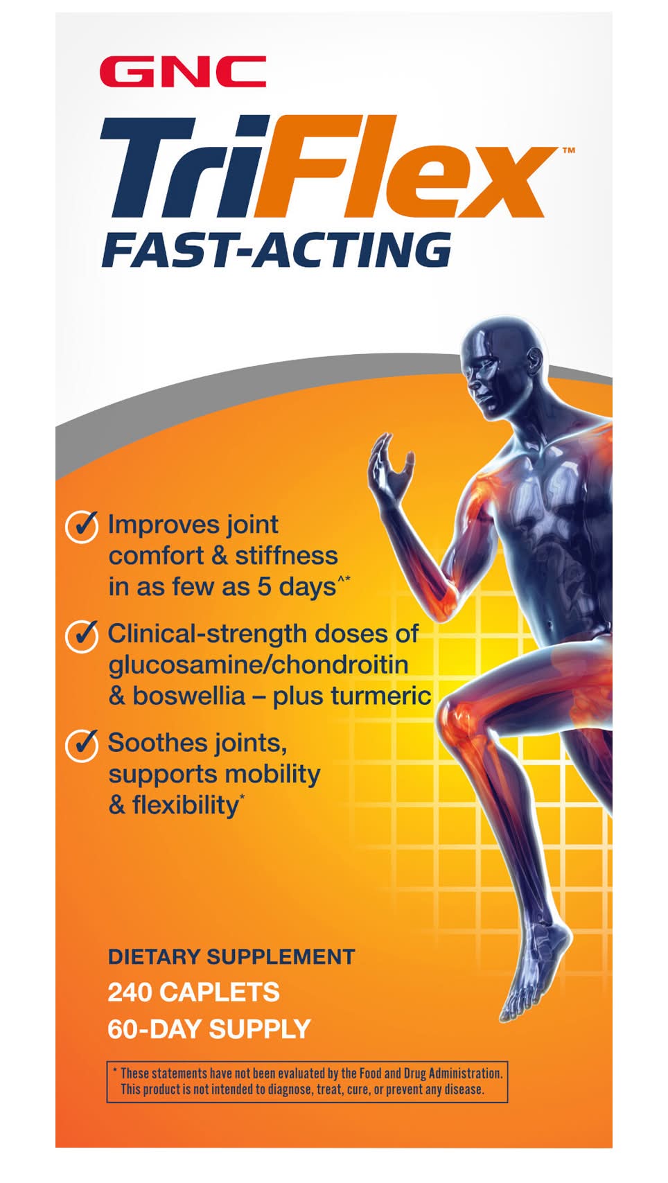 GNC Triflex Fast-Acting 60-day Supply Caplets (240 ct)