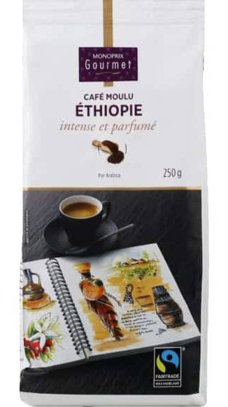 Monoprix Gourmet Café Moulu D'Ethiopie, Intense Et Parfumé Le Paquet De 250G