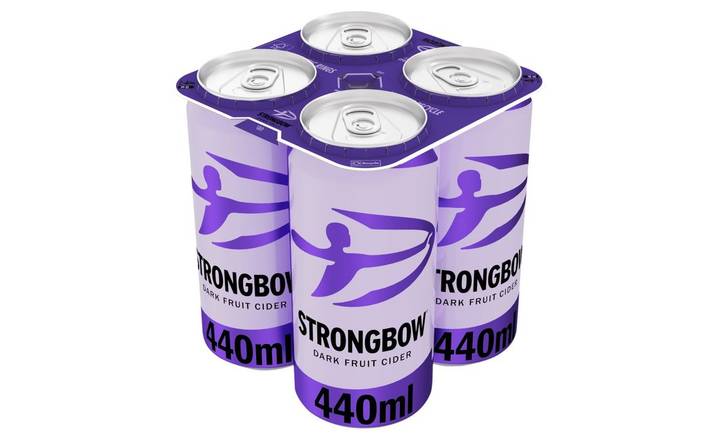Strongbow Dark Fruit Cider 4 x 440ml Cans (378985)