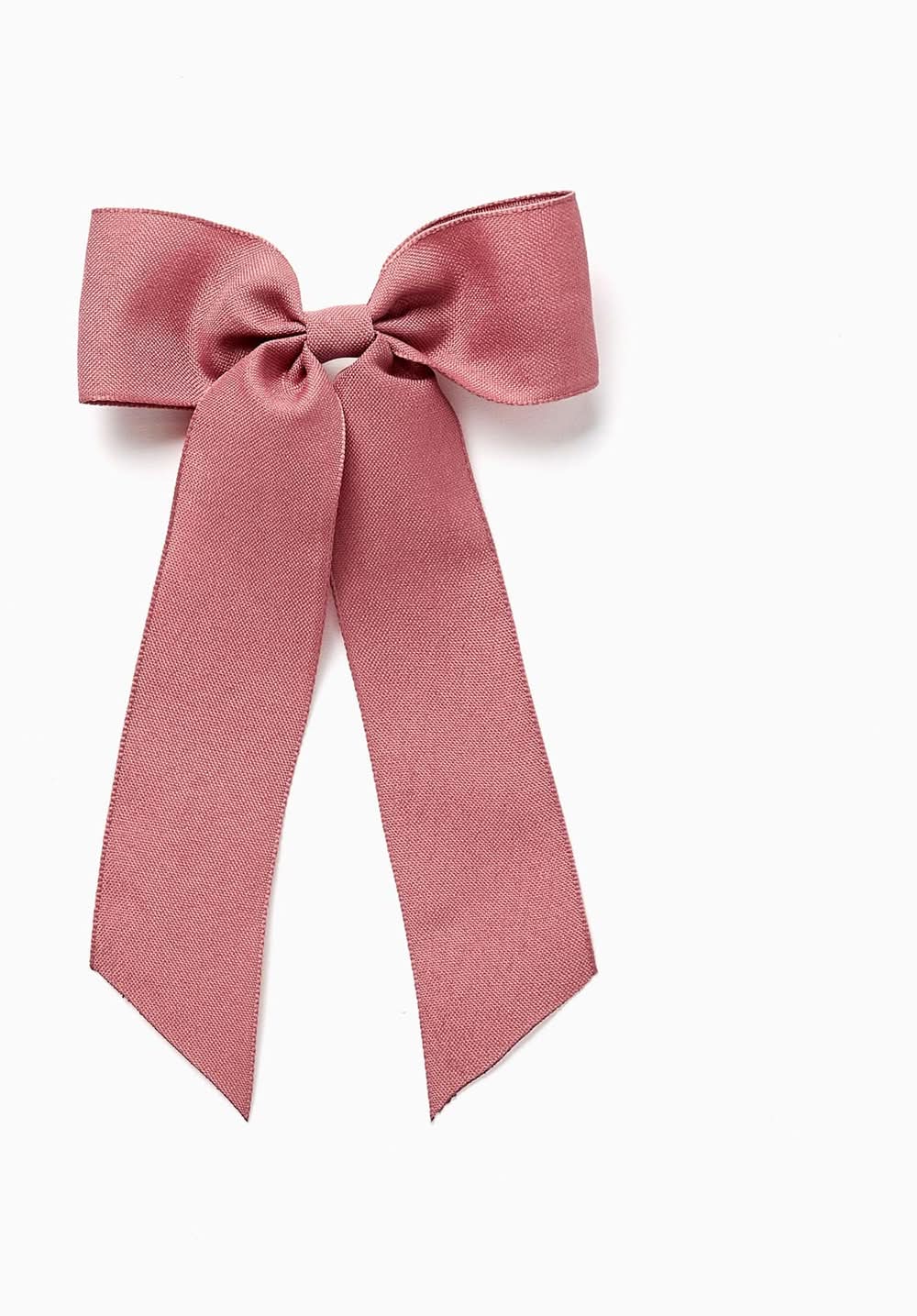 Travessão Com Laço Grande Para Bebé E Menina, Rosa-Velho (Telha - Único)