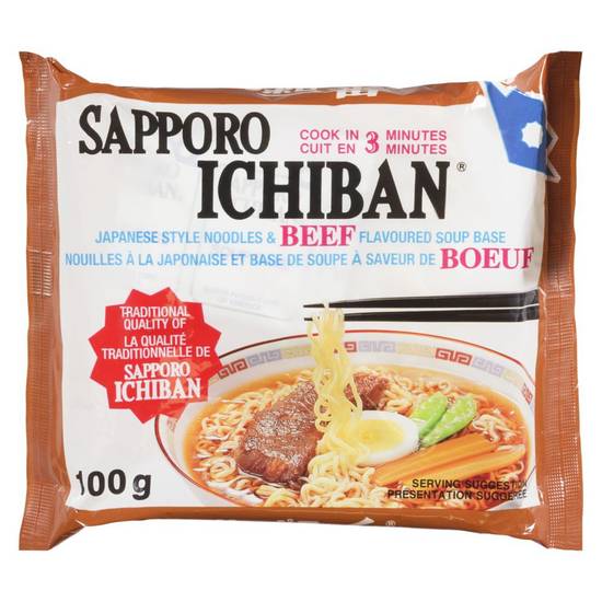 Sapporo Ichiban Japanese Style Noodles, Beef (100 g)