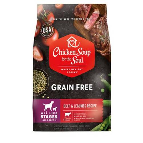 CHICKEN SOUP FOR THE SOUL GRAIN FREE - BEEF & LEGUMES RECIPE - DOG 6/4LB 1.8kg 12698