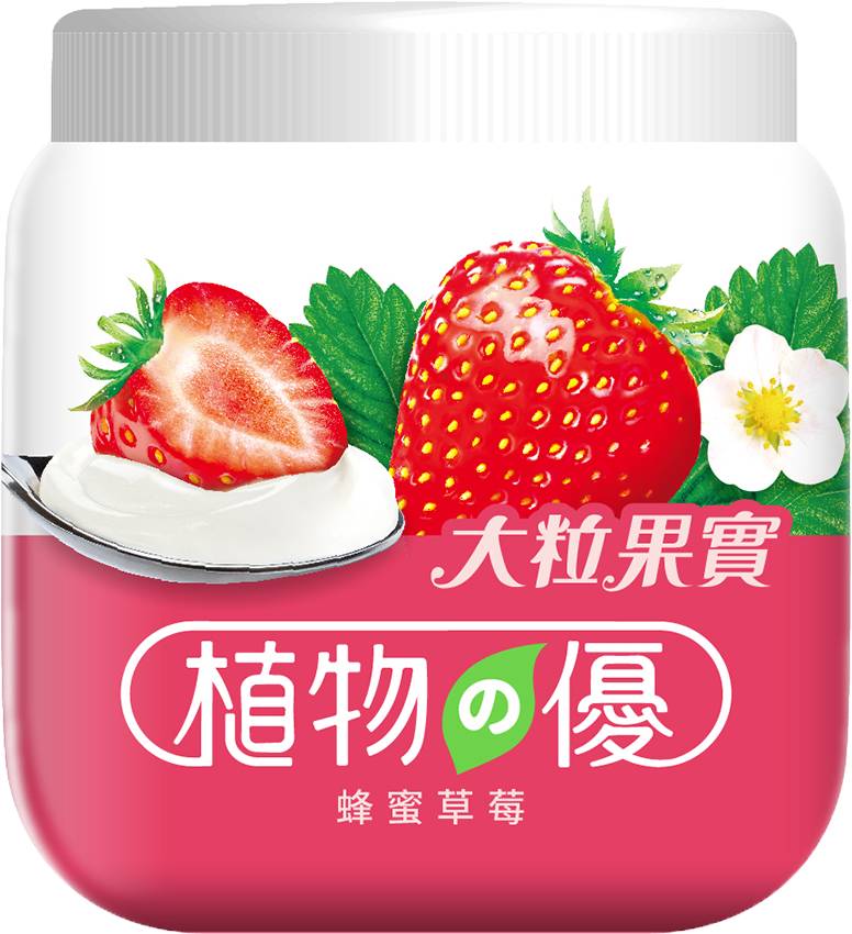 大粒果實蜂蜜草莓優格