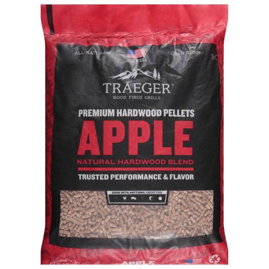Traeger Premium Apple Natural Hardwood Blend Pellets