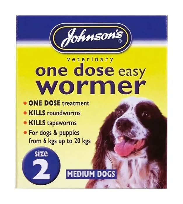 Johnson's M/2, One Dose Easy Dog Wormer