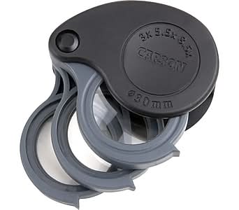 Carson TriView 3x/5.5x/8.5x Handheld Magnifier (TV-36)