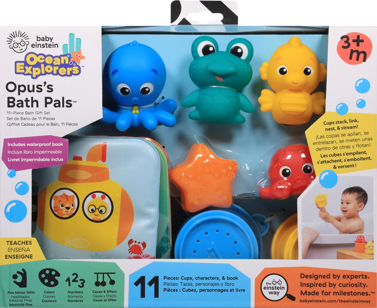 Baby Einstein Ocean Explorers Opus Bath Pals Gift Set 3 Months+