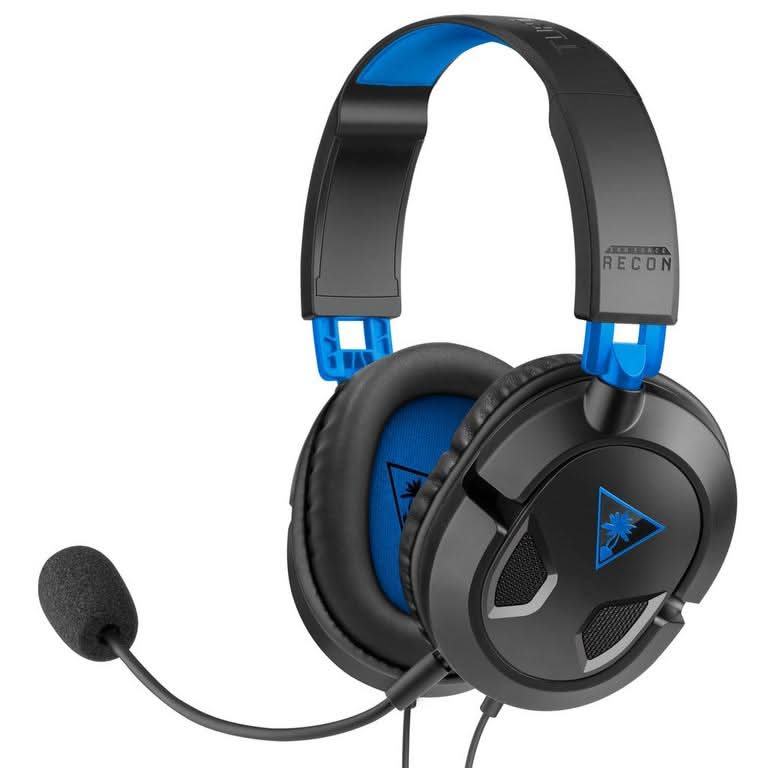 Turtle Beach Ear Force Recon 50p Headset For Ps4, Blue-Black