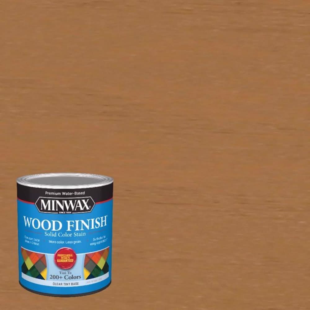 Minwax Wood Finish Water-Based Solid Clear Tint Base Wood Stain 1 Qt
