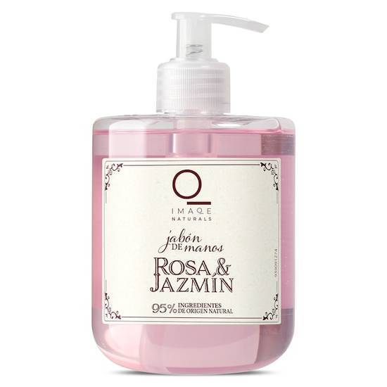 Jabón de manos líquido rosa y jazmín Imaqe bote 500 ml