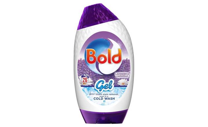 ONLY £8.50: Bold 2in1 Washing Liquid Gel Lavender & Chamomile 858ml 26 Washes (407136)
