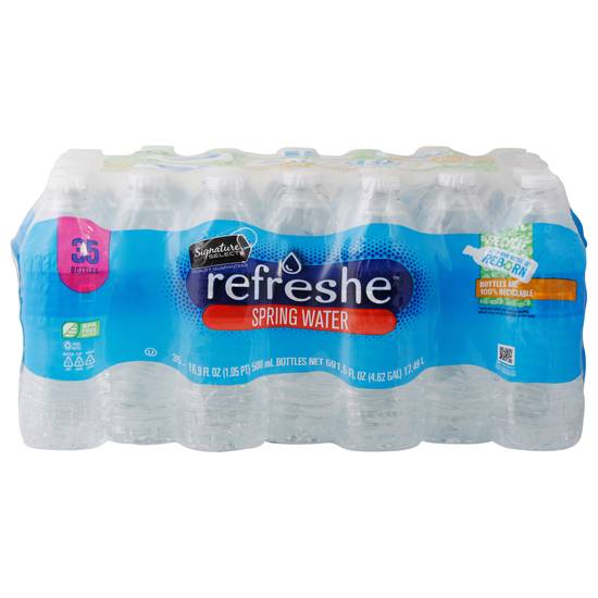 Signature Select Refreshe Spring Water (35 ct, 16.9 fl oz)