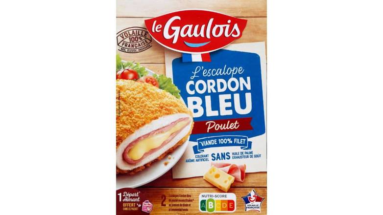 Le Gaulois L escalope cordon bleu de poulet Le paquet de 200g