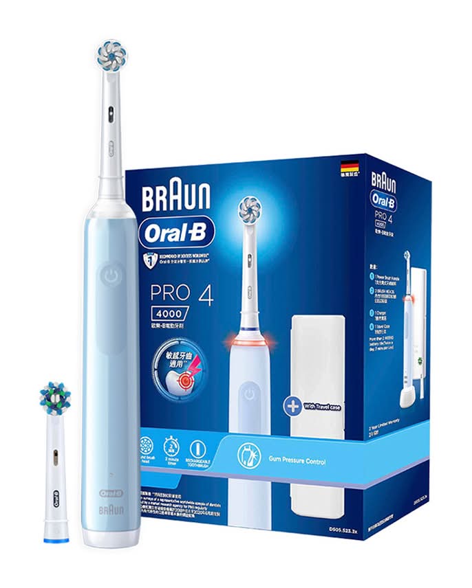 #223732 歐樂B 3D電動牙刷 PRO4-Lake Baikal Blue