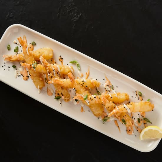 Crevettes tempura (5)