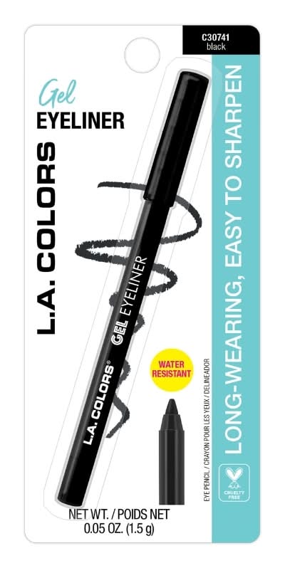 L.A. Colors Gel Eyeliner, Black C30741 (0.05 oz)