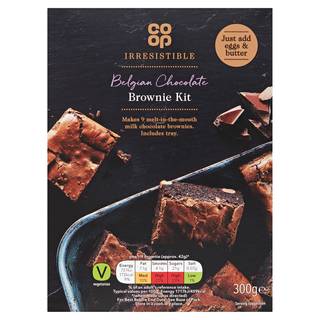 Co-op Irresistible Belgian Chocolate Brownie Kit 300G