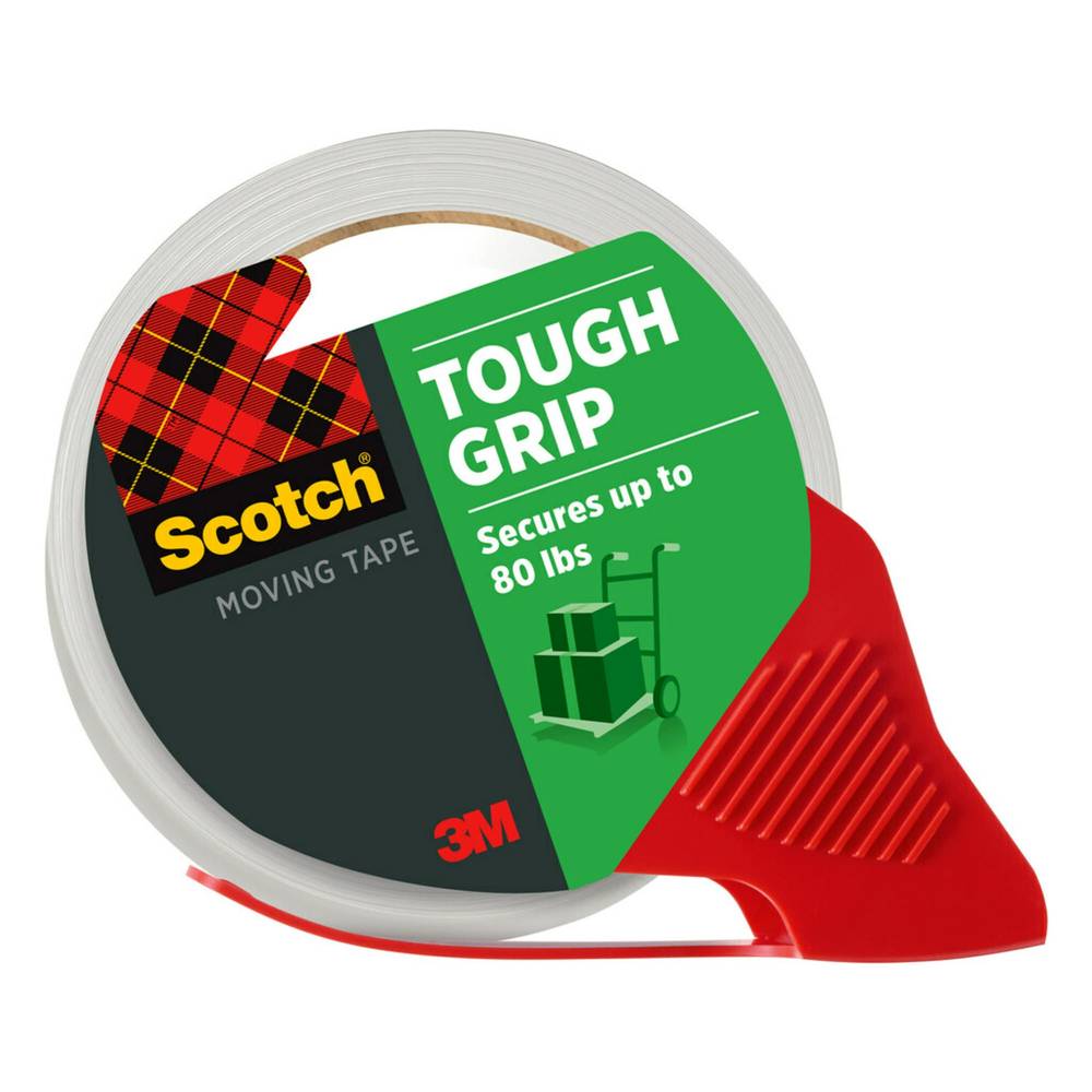 Scotch 1.88-in x 65.6 Yards Tough Grip Moving Tape (Dispenser Included) | 3500-60-RD12WC