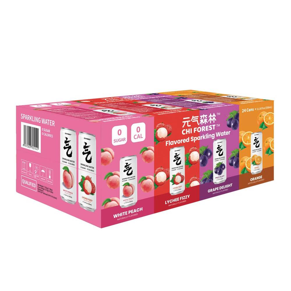 Costco - Chi Forest Flavored Sparkling Water, White Peach-Lychee