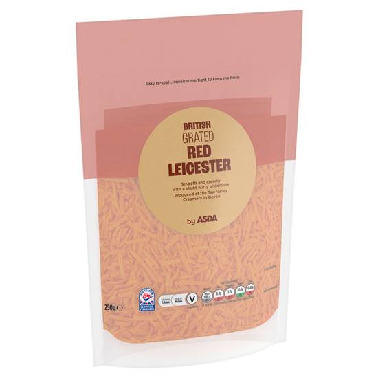 Asda Grated Red Leicester British Cheese 250g