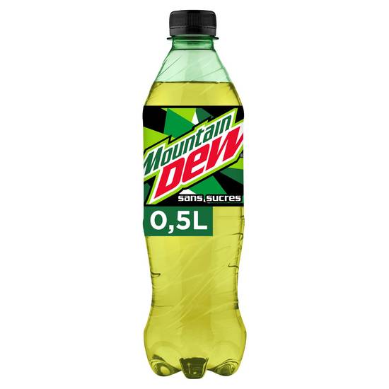 Mtn Dew - Mountain dew boisson gazeuse rafraîchissante sans sucre (500 ml)