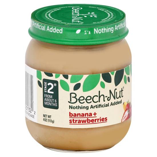 Beech-Nut Stage 2 Banana + Strawberries Baby Food
