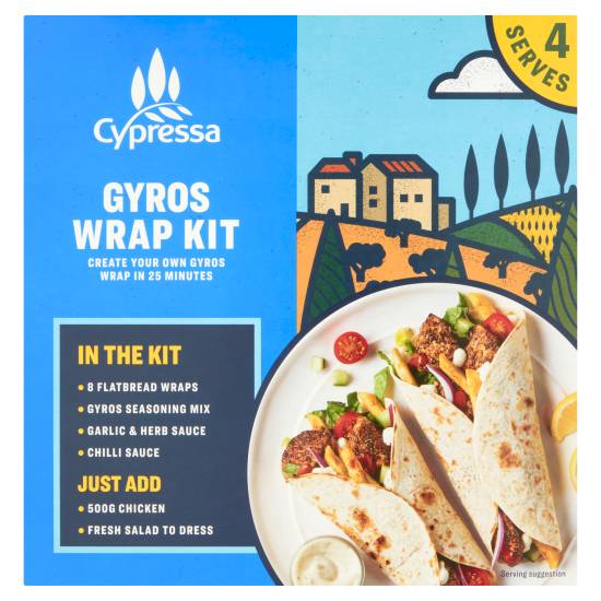 Cypressa Gyros Meal Wrap Kit 402g