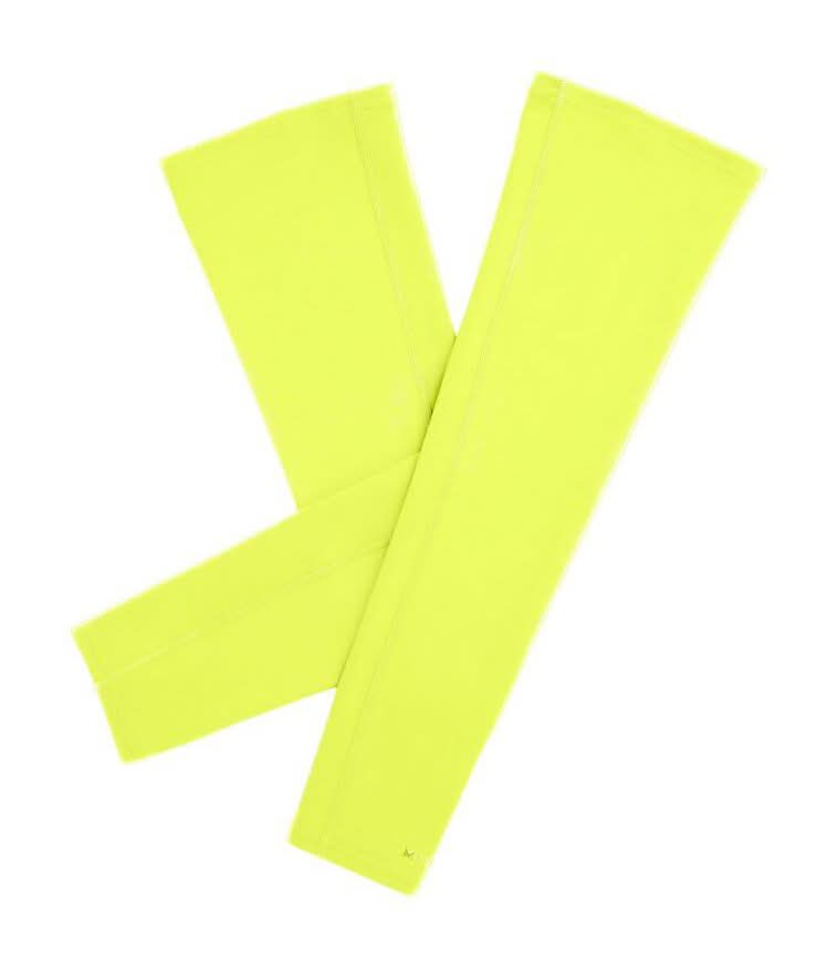 Mission Unisex One Size Fits Most Hi Vis Yellow Polyester/Spandex Cooling Sun Arm Sleeves