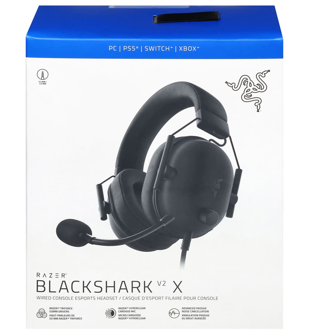 Razer Shark V2 X Headset For Playstation, Black