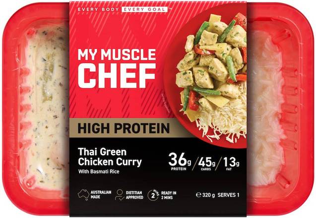 My Muscle Chef High Protein Green Curry Rice 320g