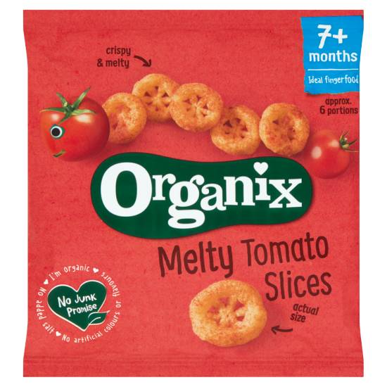 Organix Melty Tomato Slices Organic Baby Finger Food Snack 20g
