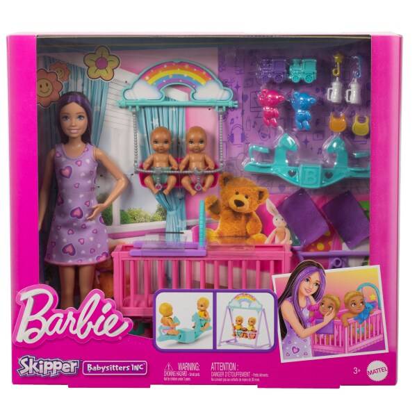 Barbie Skipper Twinning Nursery 3+ Years, Multicolor