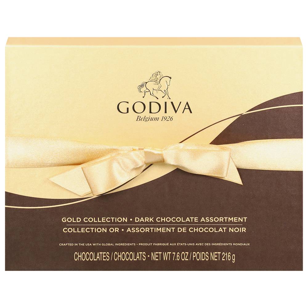 Godiva Gold Collection Assortment Dark Chocolate (7.6 oz)