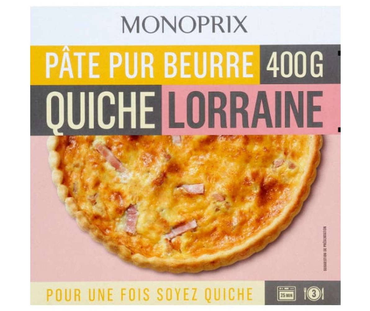 Monoprix - Quiche lorraine pâte pur beurre (400g)