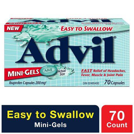 Advil Ibuprofen Mini Gels Capsules 200 mg (70 ct)