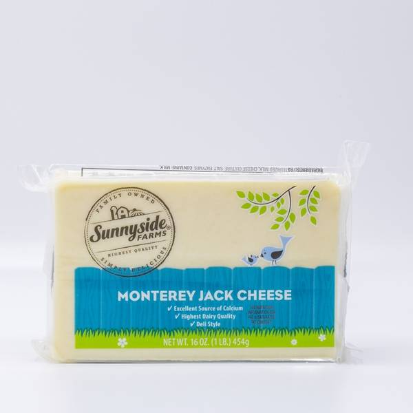Sunnyside Farms, Deli Style Monterey Jack Cheese Block