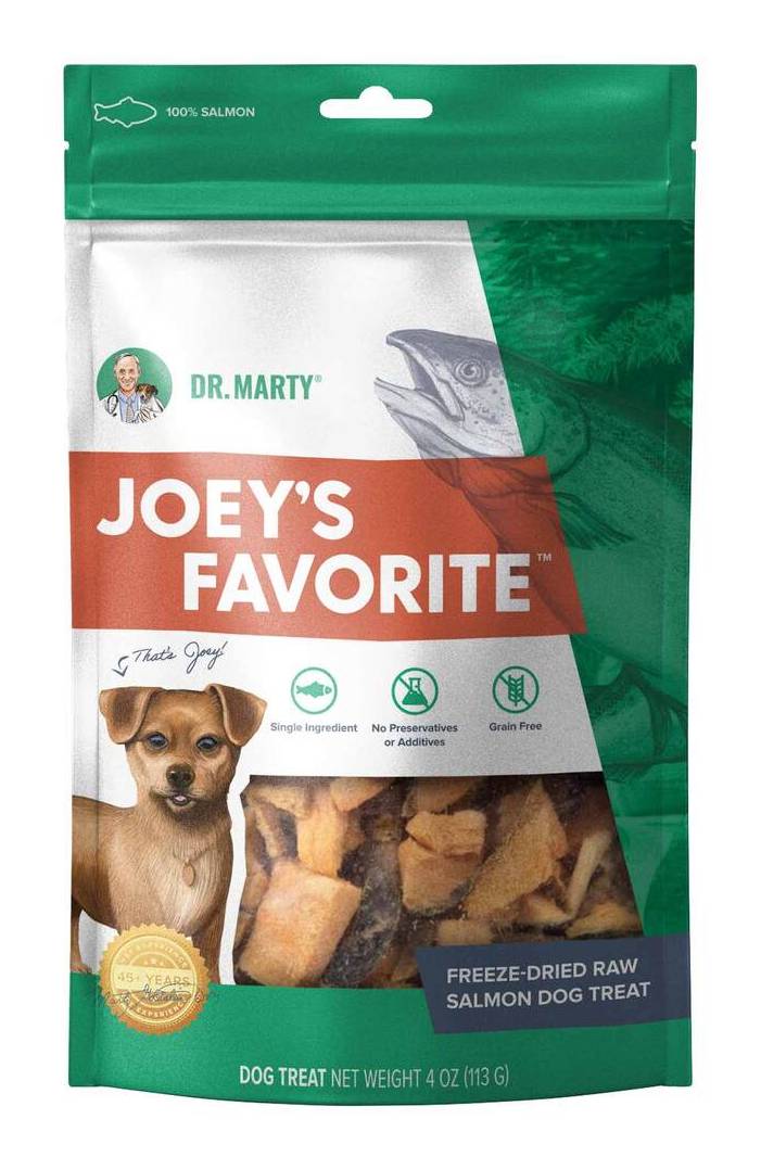 Dr. Marty Joey's Favorite Freeze Dried Raw Salmon Dog Treat (4 oz)