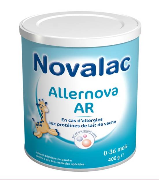 Allernova AR 400g - Lait pour Nourrissons de 0 à 36 Mois - Allergie au Lait de Vache, Régurgitations