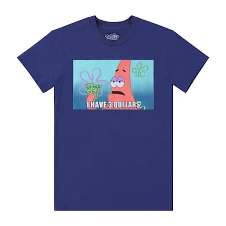 SpongeBob SquarePants™ Patrick Dollar Meme Graphic Tee Large Purple