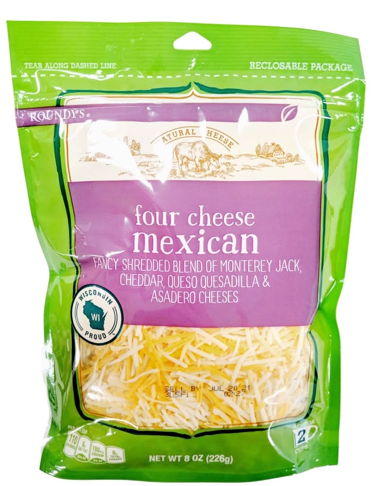 Roundy's Mexican Blend Shredded Four Cheese (8 oz)